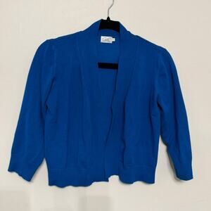 Cielo Women’s XL Blue Open Front Cardigan EUC